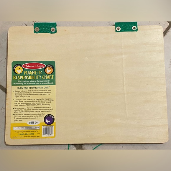 Melissa & Doug Deluxe Wooden Magnetic Responsibility Chart With Magnets - Picture 4 of 15